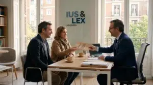 Abogado de Ius & Lex Abogados explicando a los herederos que no hay deudas tras la extinción del usufructo y la consolidación del dominio.