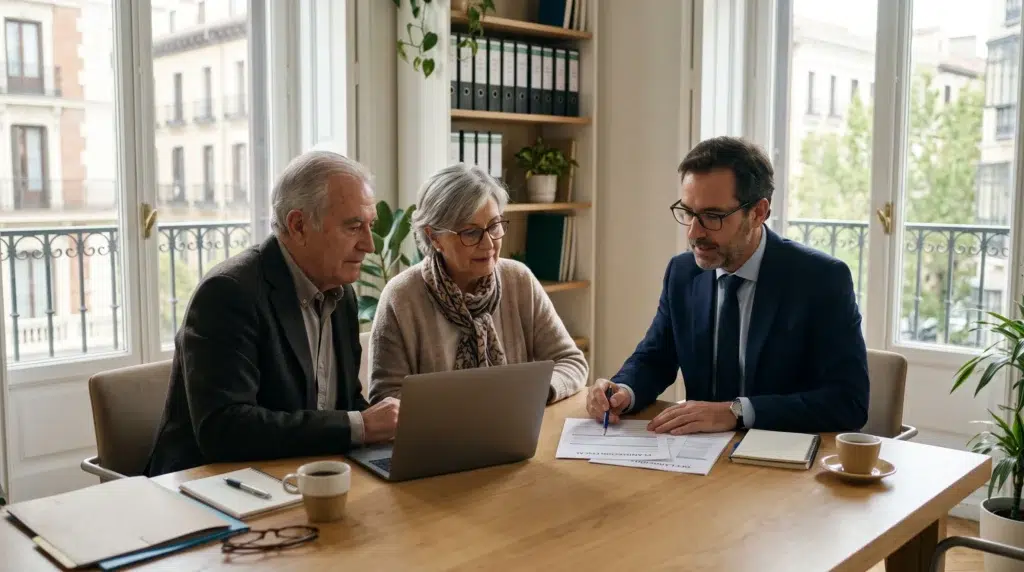 Abogado tributario explicando los impuestos e IRPF aplicables a la venta de la nuda propiedad de una segunda residencia en Madrid.